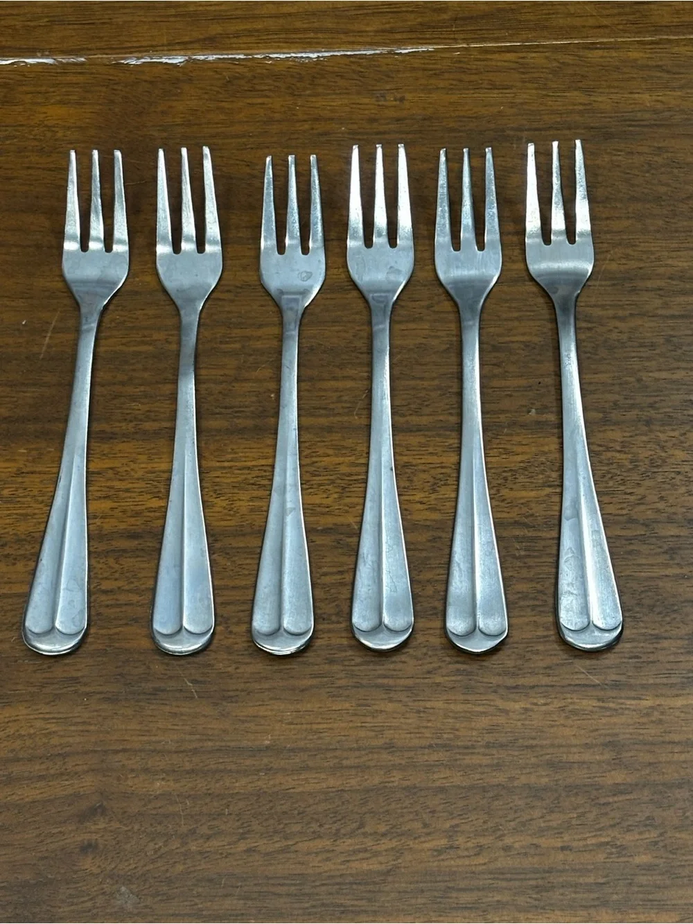 Rogers Jefferson Manor Stainless Steel 6 Appetizer Shrimp Forks  5 1/2